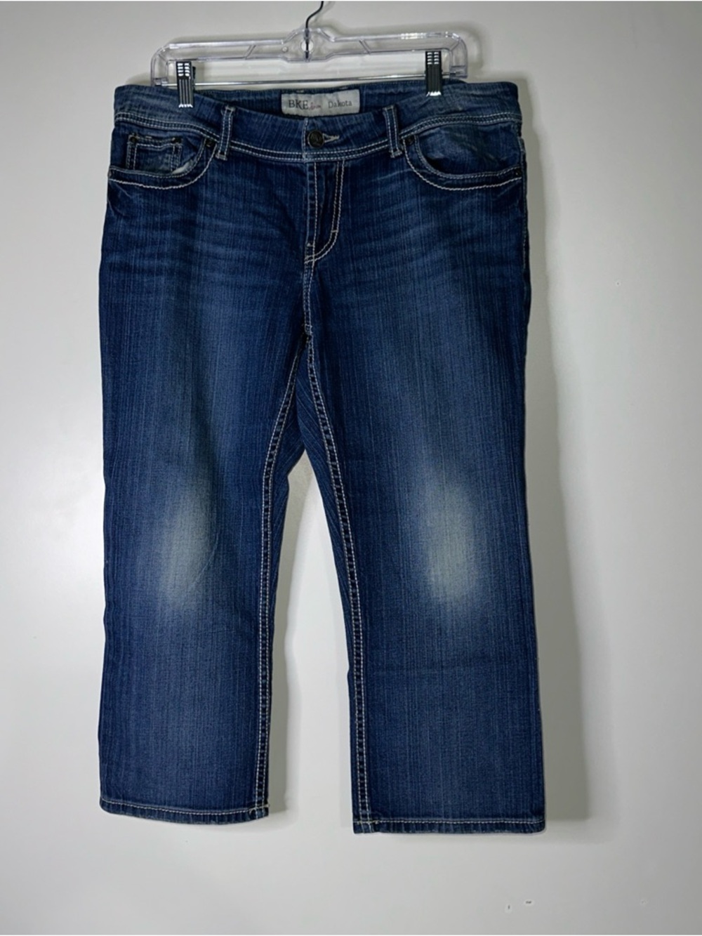 BKE Dakota Stylish Blue Denim Jean Capris
